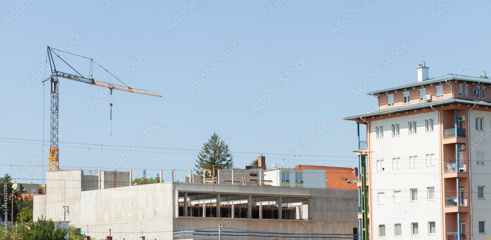 Fototapeta premium Construction Site View