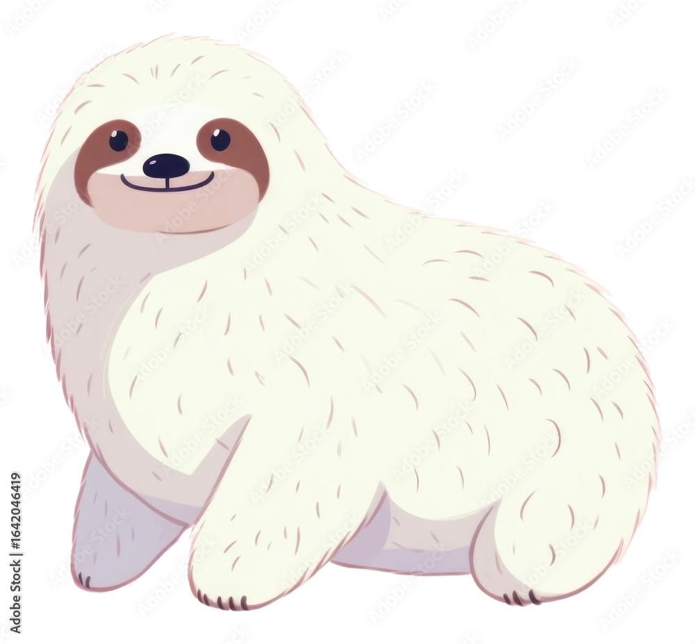 Fototapeta premium PNG Sloth animal mammal wildlife.