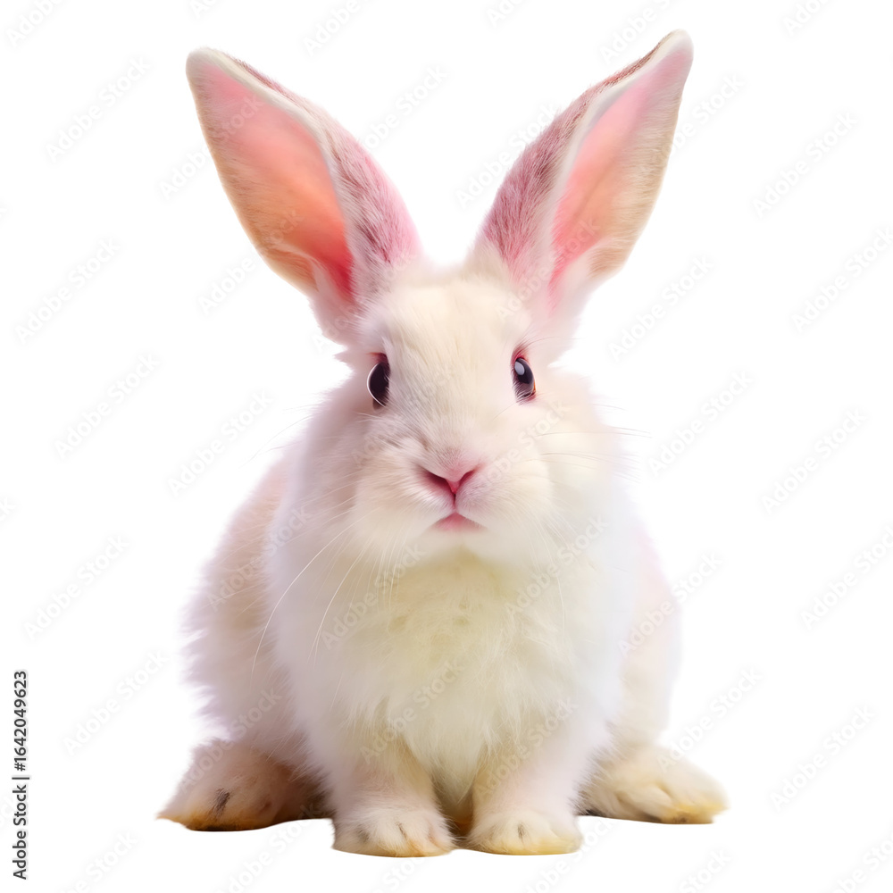 Fototapeta premium rabbit on white background
