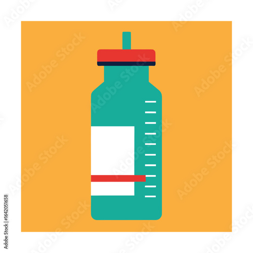 Covid 19 Vaccine Bottle with Measurement Scale