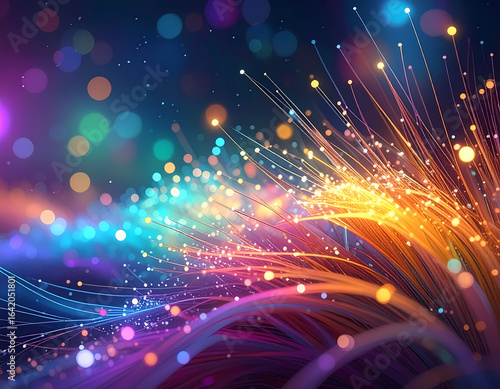 Abstract colorful light patterns