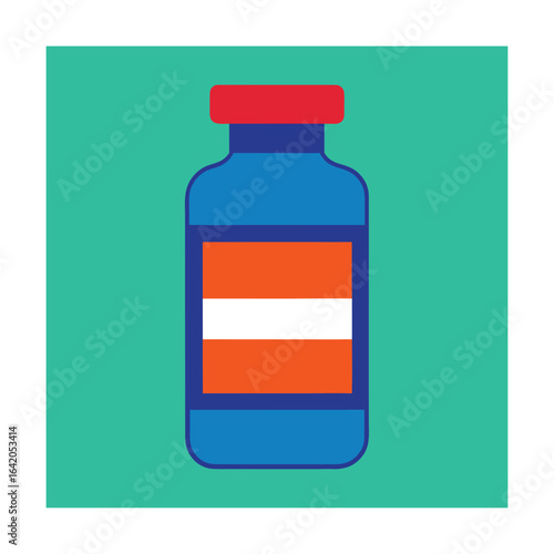 Modern Covid Vaccine Bottle Isolated