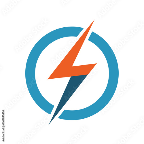 Modern Energy Bolt in Circle with Layered Swoosh Free Download Modern Energy Bolt in Circle with Layered Swoosh - GFXLoad