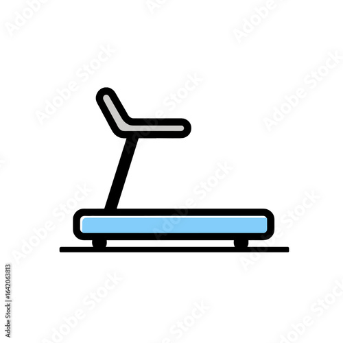 Treadmill icon symbolizing fitness and exercise machine for cardio workout