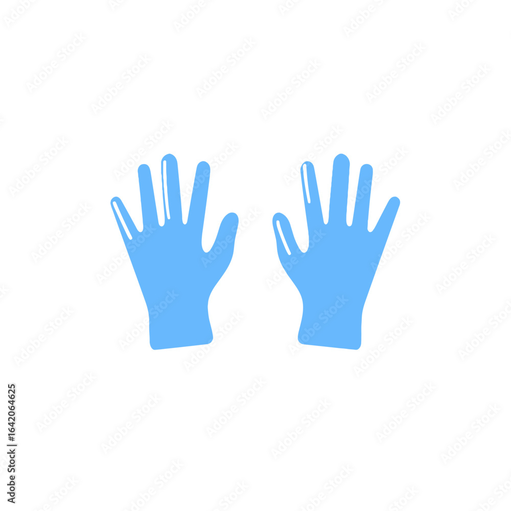 Blue Gloves Symbolizing Cleanliness and Safety in Various Environments Blue Gloves Symbolizing Cleanliness and Safety in Various Environments