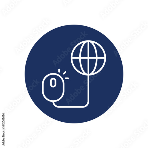 Click Search icon vector