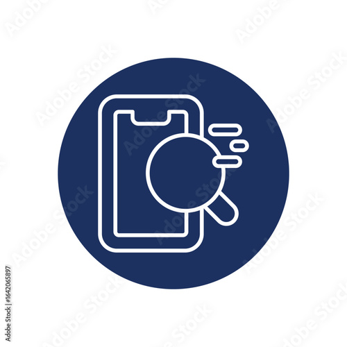 Mobile Search icon vector
