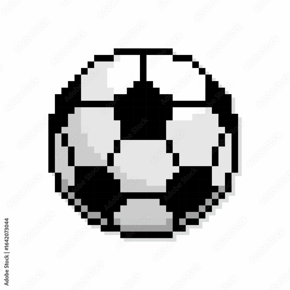 Pixel art of football. Pixelated football sports logo. Pixel art of football. Pixelated football sports logo.