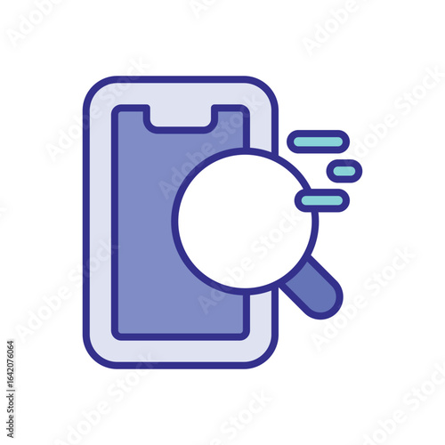 Mobile Search icon vector