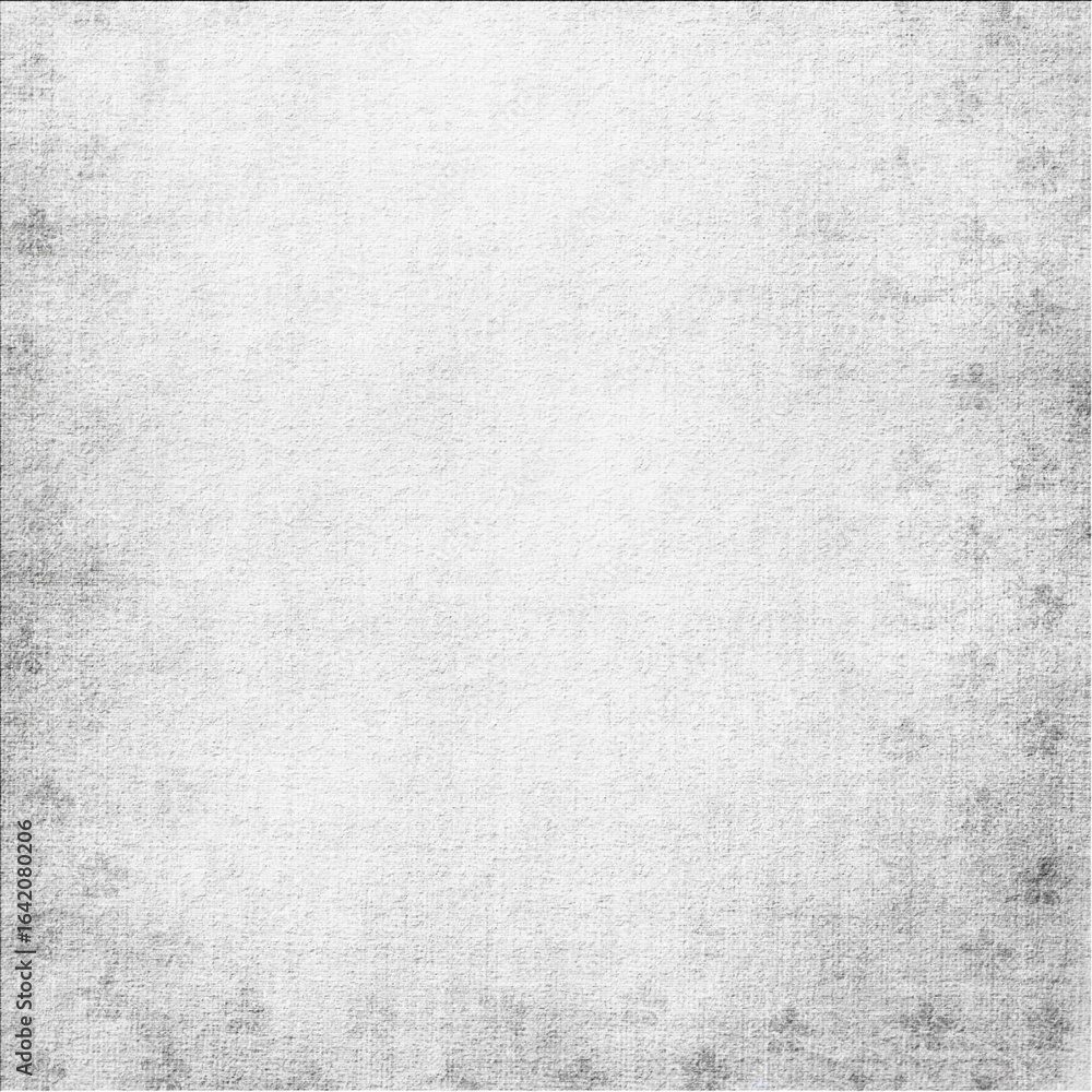 Fototapeta premium White grunge background with distressed edges and subtle texture. Vintage abstract backdrop for posters, branding, invitations, overlays, and minimalist modern design projects.