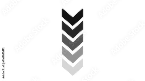 Animated arrow bouncing slide to down, Animated arrow icon pointing down.4k animation with alpha channel