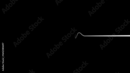 Digital heartbeat plus animation. Heart Beat Pulse animated video, medical concept heart beat graph.4k video