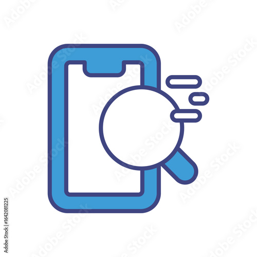 Mobile Search icon vector