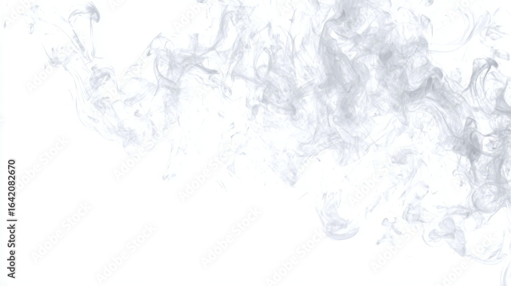 Obraz premium Abstract Smoke Patterns on White Background