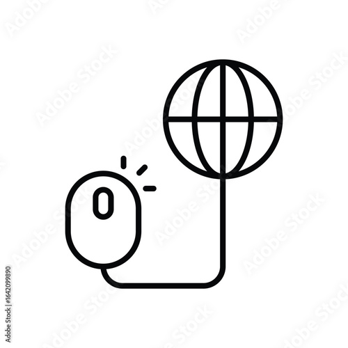 Click Search icon vector