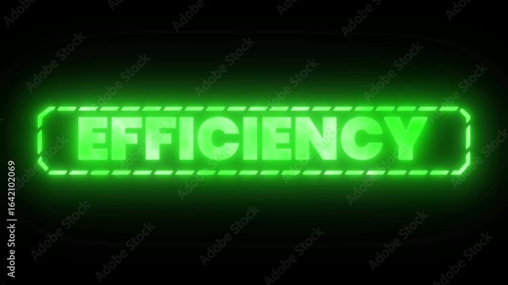 Glowing green neon word Glowing green neon word