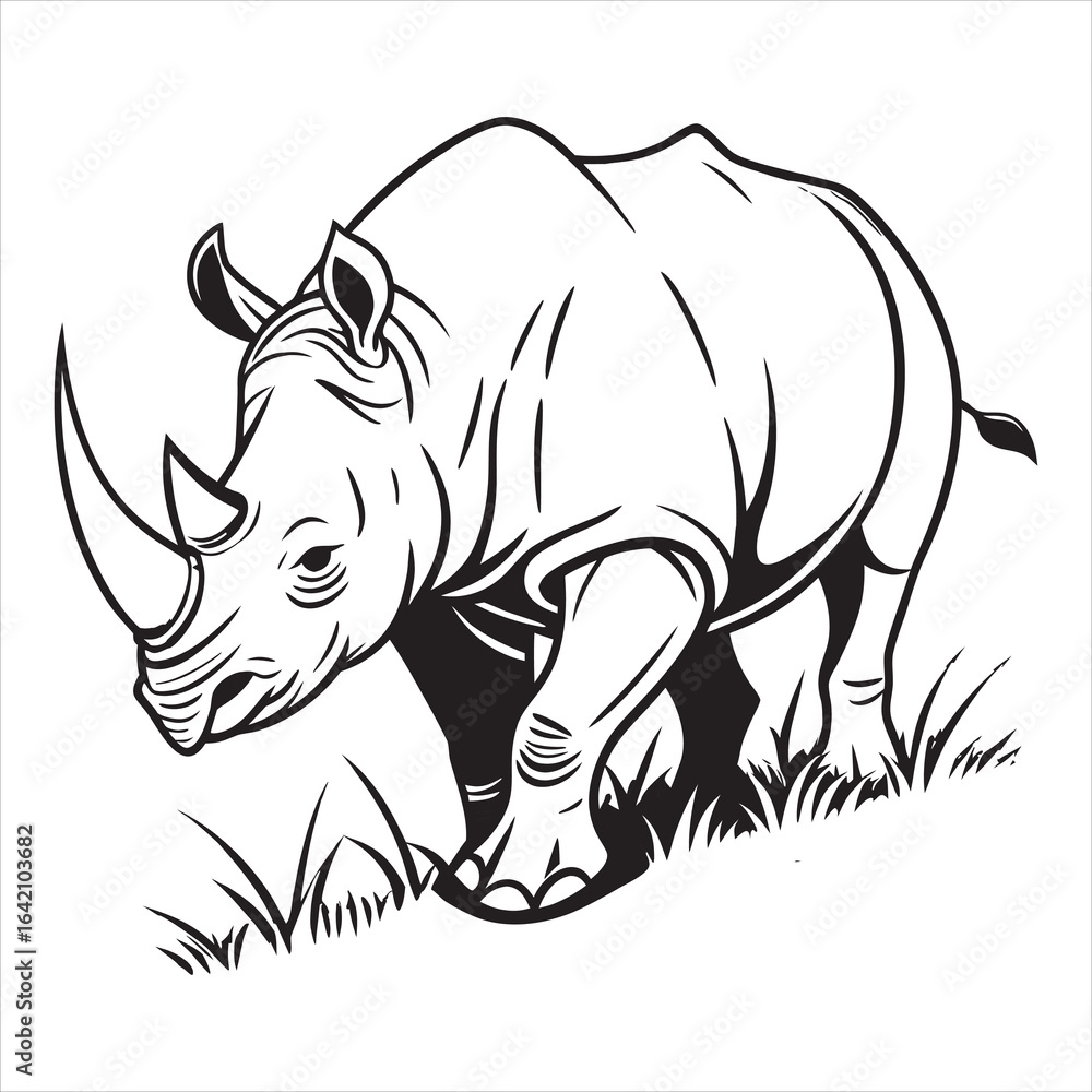 Fototapeta premium Rhino Svg Bundle