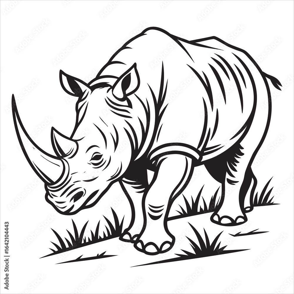Fototapeta premium Rhino Svg Bundle