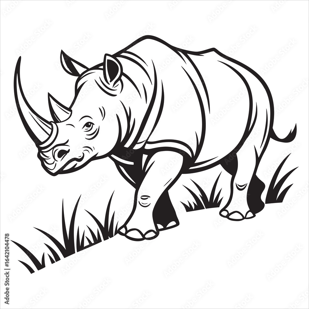Fototapeta premium Rhino Svg Bundle