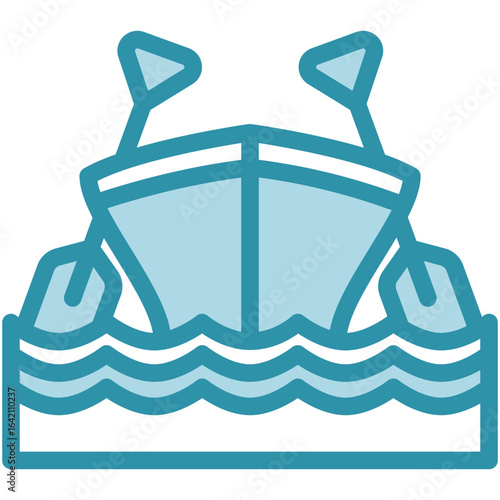 Paddle Icon Relate To Nautical, Sea, Marine, Navy. Use For Modern Concept, Ui, Ux Web And App Development.