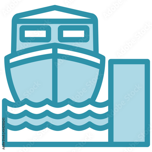 Port Side Icon Relate To Nautical, Sea, Marine, Navy. Use For Modern Concept, Ui, Ux Web And App Development.