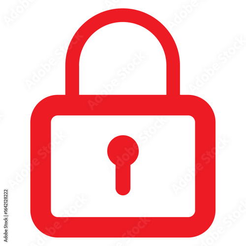 red padlock icon