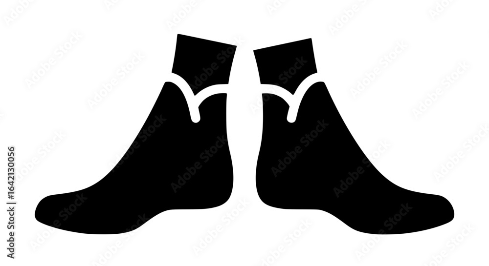 Obraz premium Legs with tattoos minimalist black and white icon