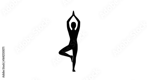 Ballerina minimalist black and white icon
