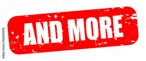 AND MORE アイコン イラスト シンプル ベクター素材 レッド