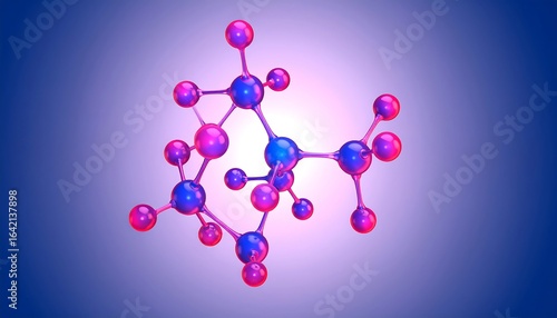 Molecular structure illustration design