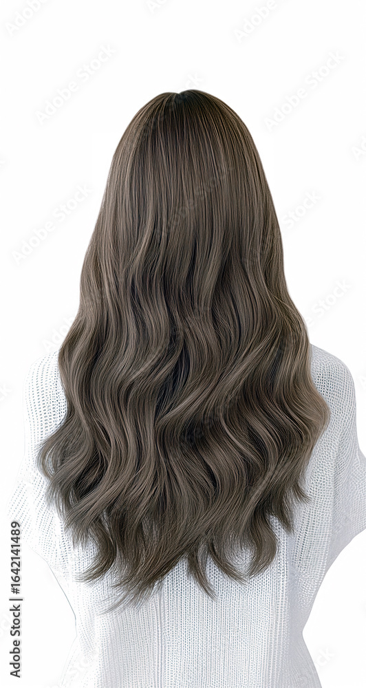 Naklejka premium Portrait of a Young Woman with a Short, Wavy Bob