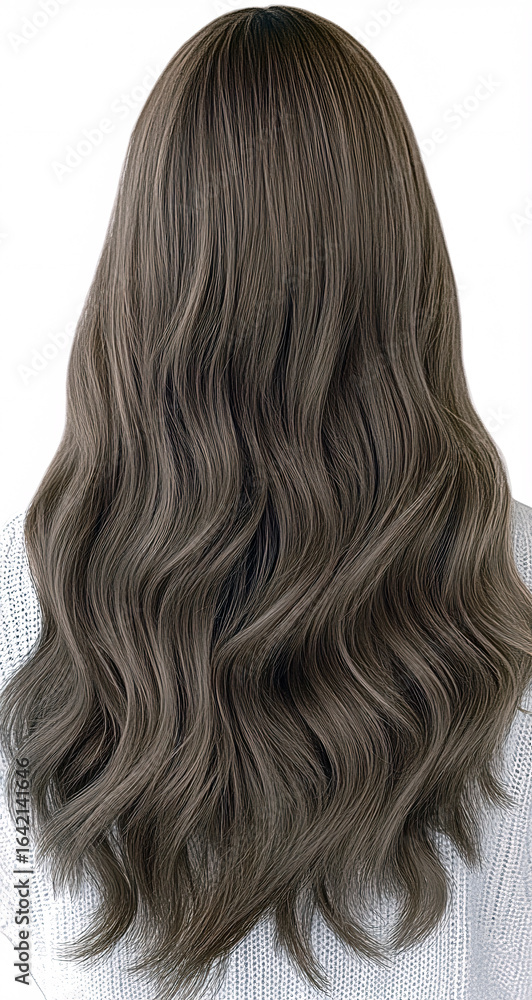 Naklejka premium Portrait of a Young Woman with a Short, Wavy Bob