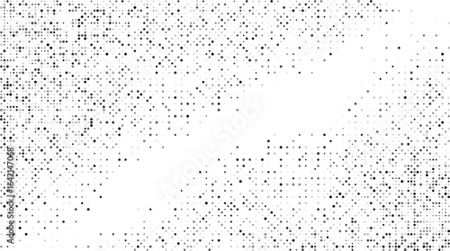Abstract geometric background with a chaotic pattern of brown digital pixels. Modern vector illustration with a coffee colored mosaic dot texture