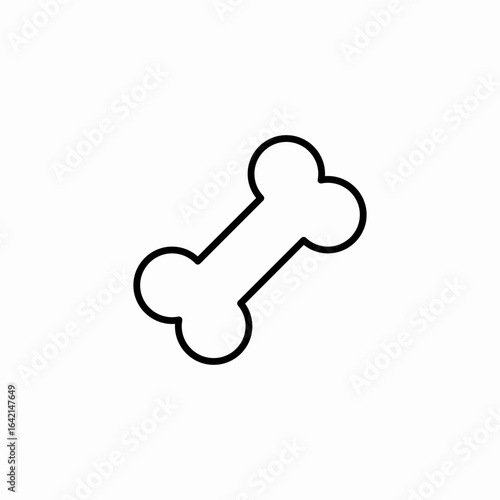 dog bone icon sign vector
