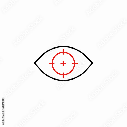 iris target icon sign vector