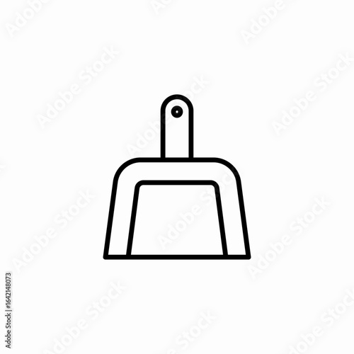 litter scoop icon sign vector