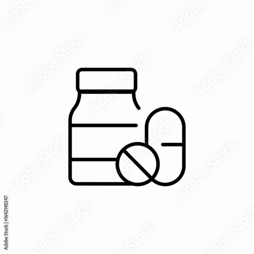 pill medicine icon sign vector