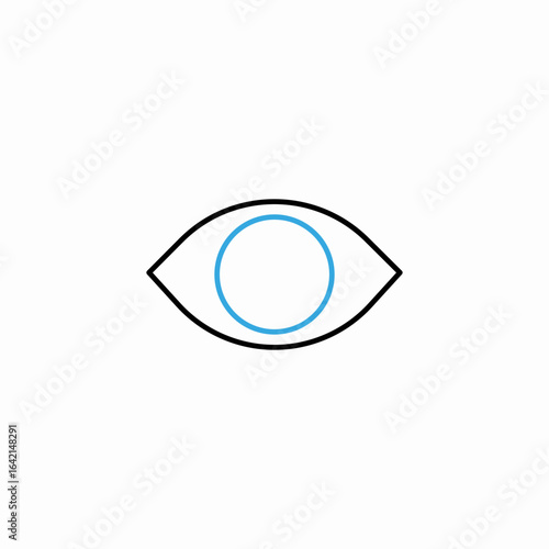 pupil removed icon sign vector