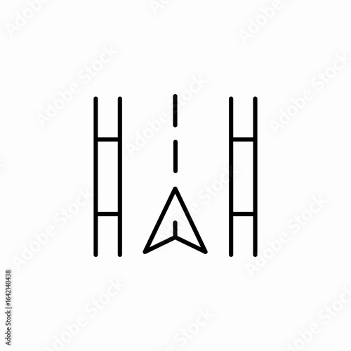 street navigation icon sign vector