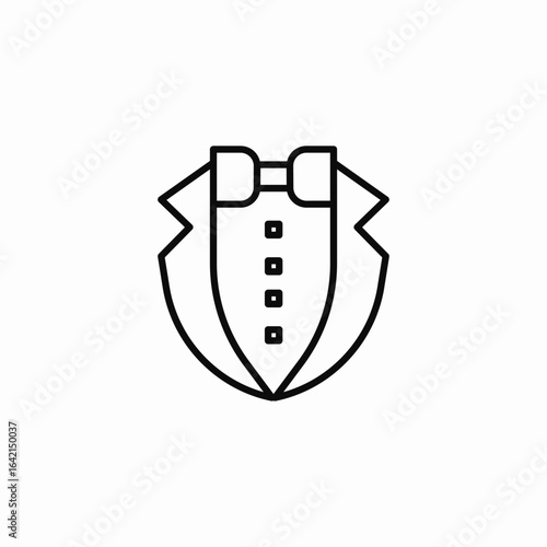 formal dressup icon sign vector