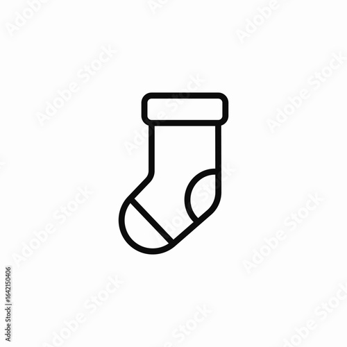sock warmth icon sign vector