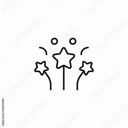 start celebration icon sign vector