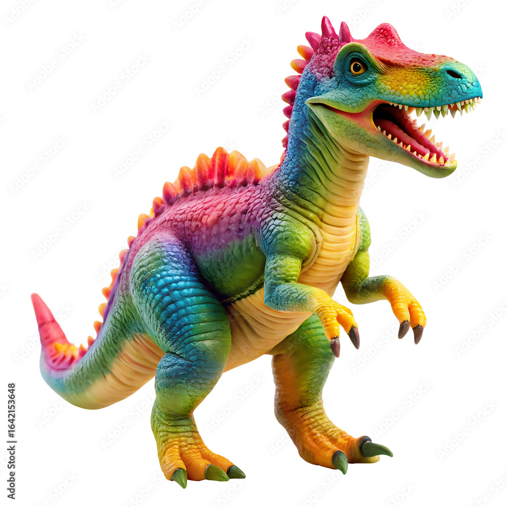 Fototapeta premium dinosaur toy isolated on white