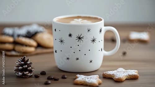 Wallpaper Mural Christmas cookies and coffee. Torontodigital.ca