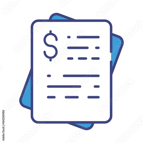 Invoice icon vector