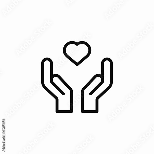 donation care icon sign vector