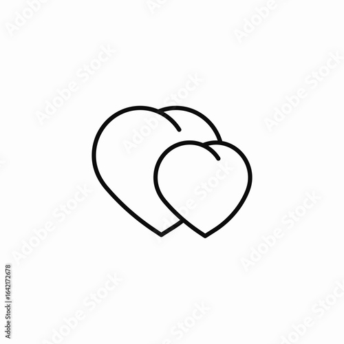 heart connect icon sign vector