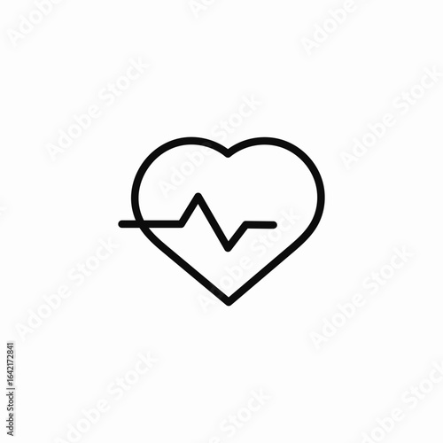 heart examination icon sign vector