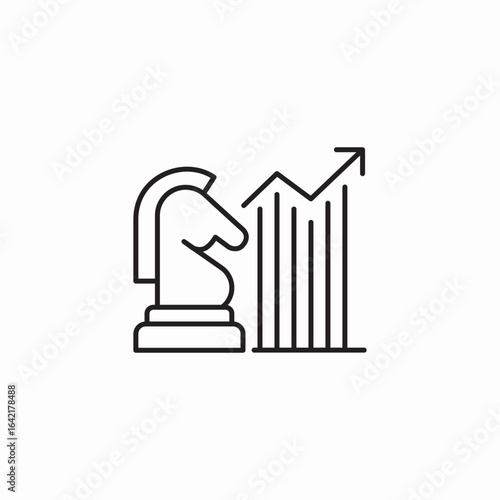 knight strategy icon sign vector