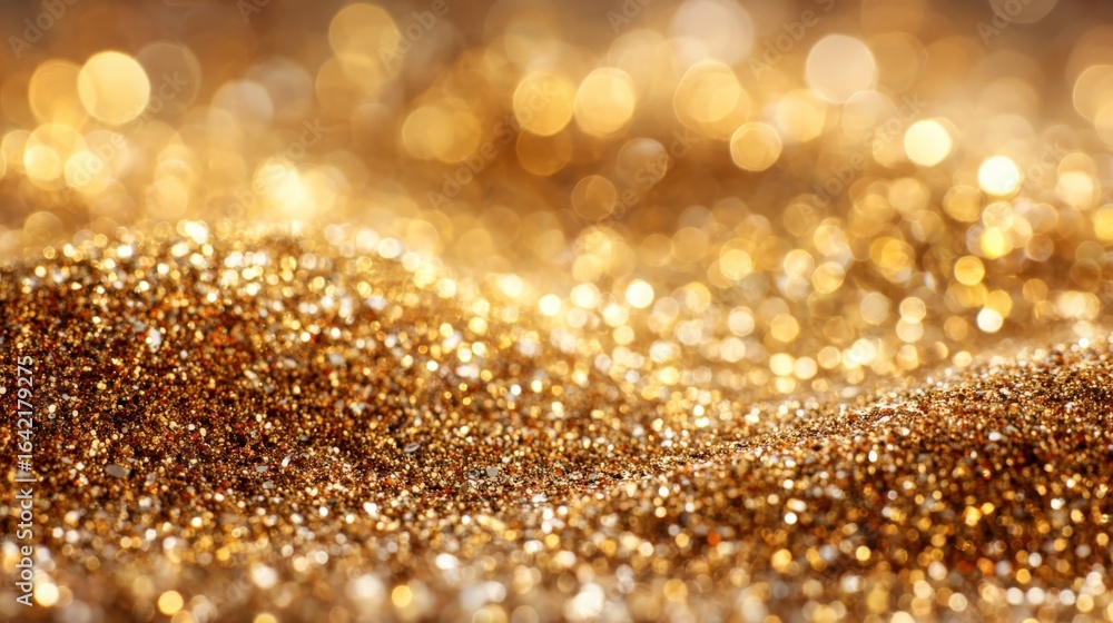 Golden Glitter Texture Background with Bokeh Lights, Sparkling Luxury Abstract Design for Festive Occasions Golden Glitter Texture Background with Bokeh Lights, Sparkling Luxury Abstract Design for Festive Occasions